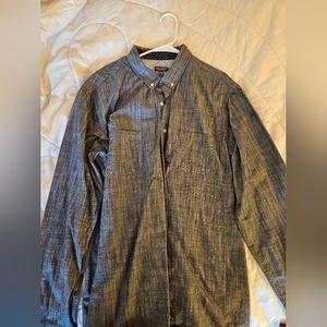 Van huesen gray dress shirt